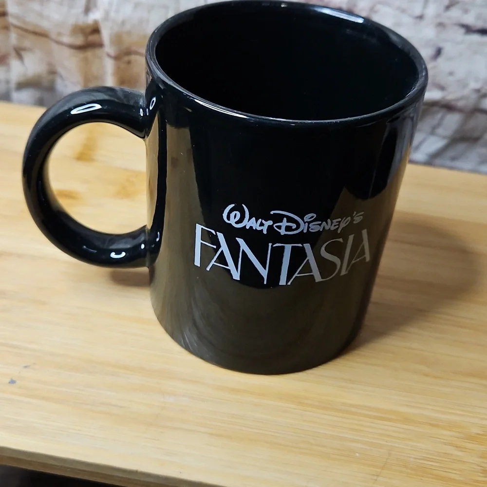 Vintage Mickey‎ Mouse Sorcerer’s Apprentice Black Disney Fantasia Coffee Mug